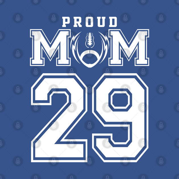 Disover Custom Proud Football Mom Number 29 Personalized For Women - Football Mom Gift - T-Shirt