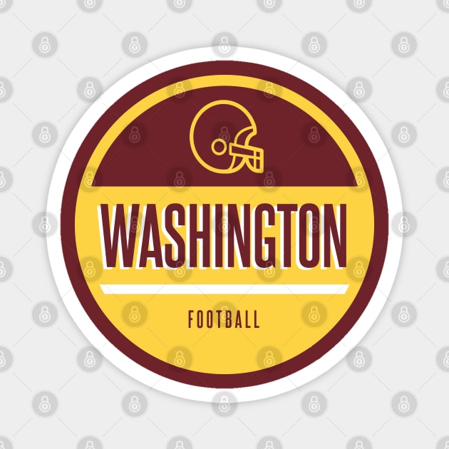 Washington retro football Magnet by BVHstudio