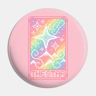 The Star Tarot Pixel Art Pin