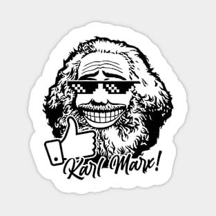 Karl Marx (monochrome) Magnet