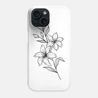 line drawing Phone Case