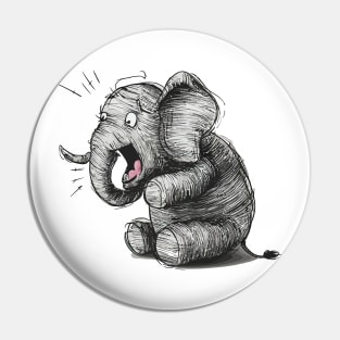 shock elephant Pin