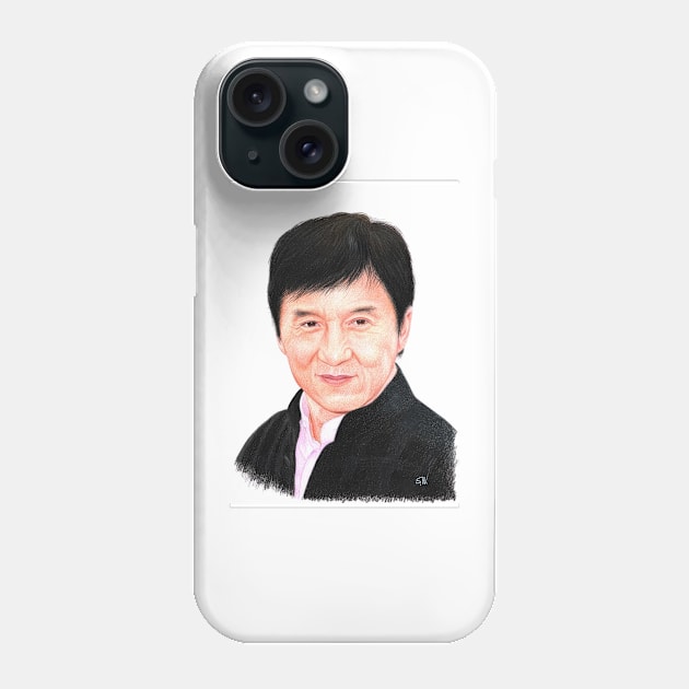 Jackie Chan Phone Case by Sandra Warmerdam