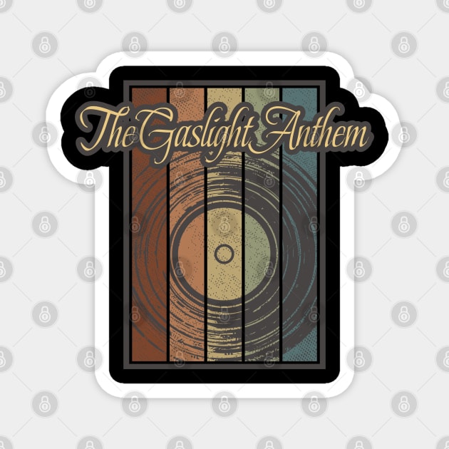 The Gaslight Anthem Vynil Silhouette Magnet by North Tight Rope