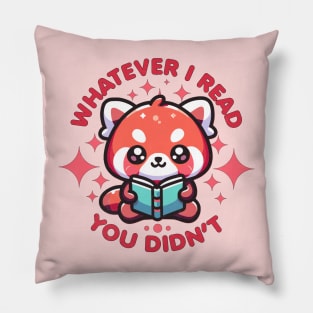 Kawaii Red Panda Reading Pillow