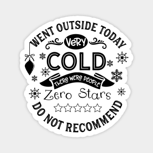 Winter Yelp Review Magnet