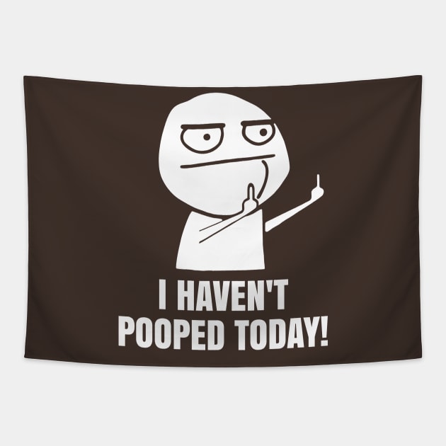 I haven't pooped today Tapestry by sandesart