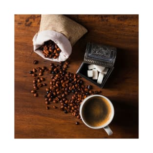 Coffee cup and beans T-Shirt