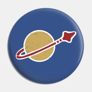 Classic Spaceman distressed Pin