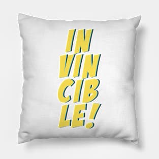 Invincible Text Pillow