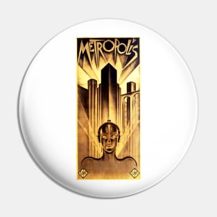 Metropolis - MOVIE POSTER - Retro - Vintage Pin