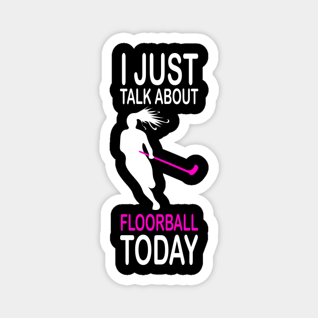 floorball player Magnet by Johnny_Sk3tch