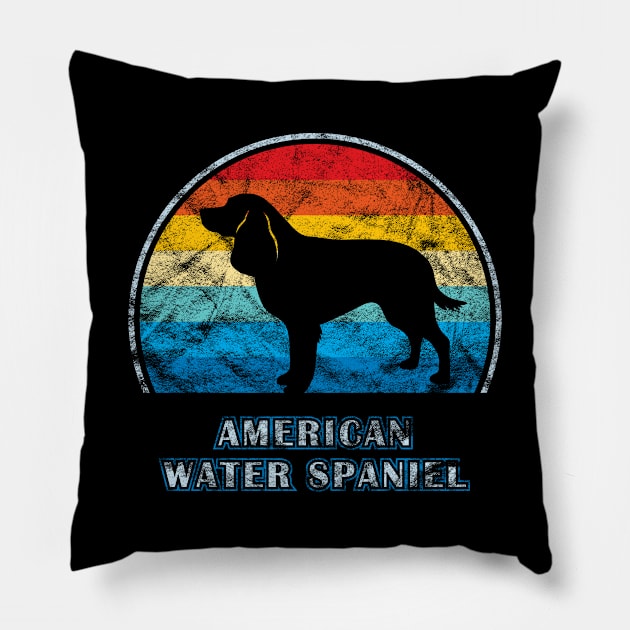 American Water Spaniel Vintage Design Dog Pillow by millersye