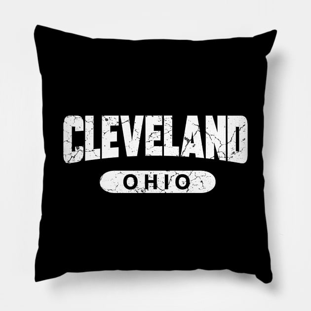 Cleveland Ohio Pillow by Mila46