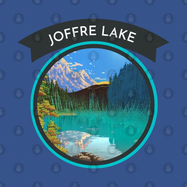 Vintage Joffre Lake Celebrating the Beauty of Nature and Lake Life by Mochabonk