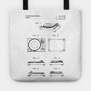 Record Player Patent Tote