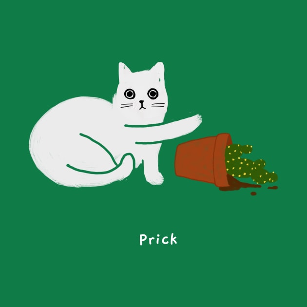 Prick (white caption) by KentheCat