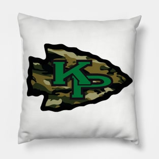 King Philip dark camouflage logo Pillow
