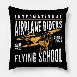 AIRPLANE RIDERS FLYING SCHOOL Pillow