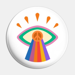 hippie peace Pin