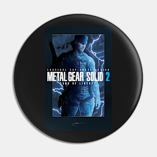 Metal Gear Solid 2 "Tanker Storm" Poster Pin