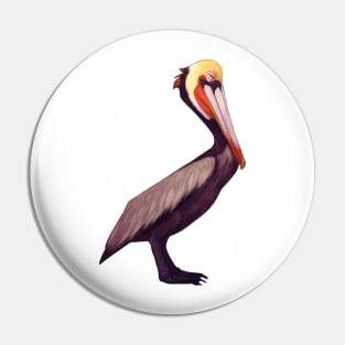 Brown pelican Pin