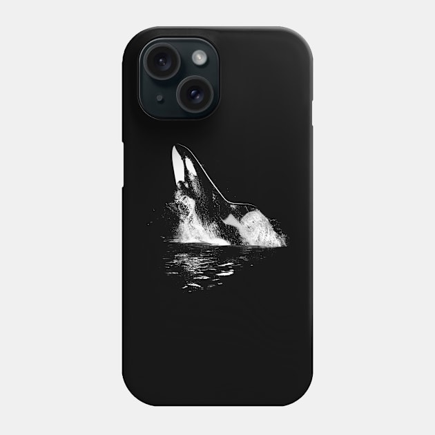 Leaping Orca Phone Case by Art by Aelia