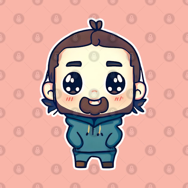 Post Malone Kawaii Illustration by 414graphics