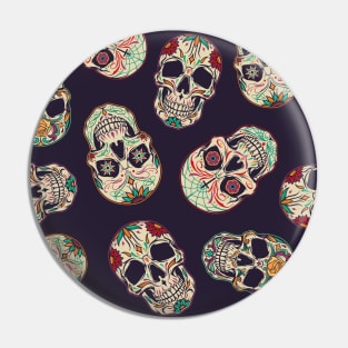 Vintage Voodoo Skull Magic Skulls Haiti Pin