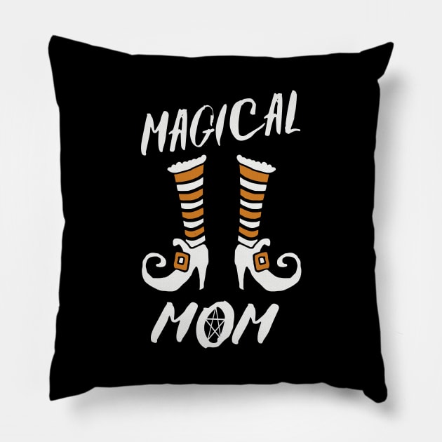 MAGICAL MOM WITCHCRAFT DESIGN PRESENT FOR MOMMY Pillow by Chameleon Living