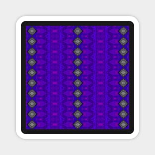 Purple Patterns Please People Magnet