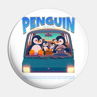 penguin family vacation Pin