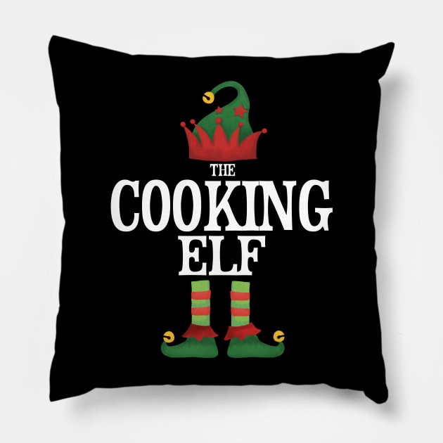 Cooking Elf Matching Family Group Christmas Party Pajamas Pillow by uglygiftideas