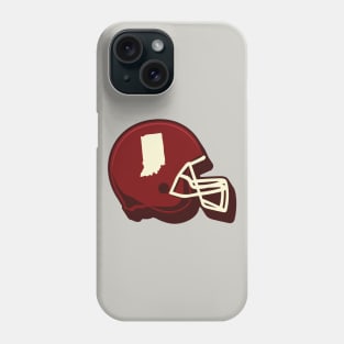 Indiana Outline Football Helmet Phone Case