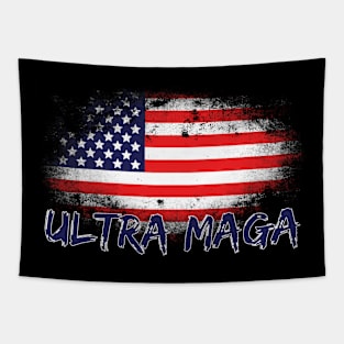 Ultra Maga America Flag Tapestry