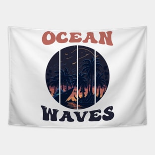 ocean waves sea adventure Tapestry