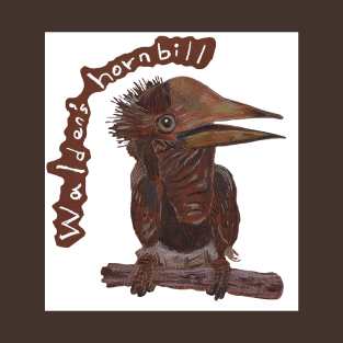 Walden's hornbill, endangered animal T-Shirt