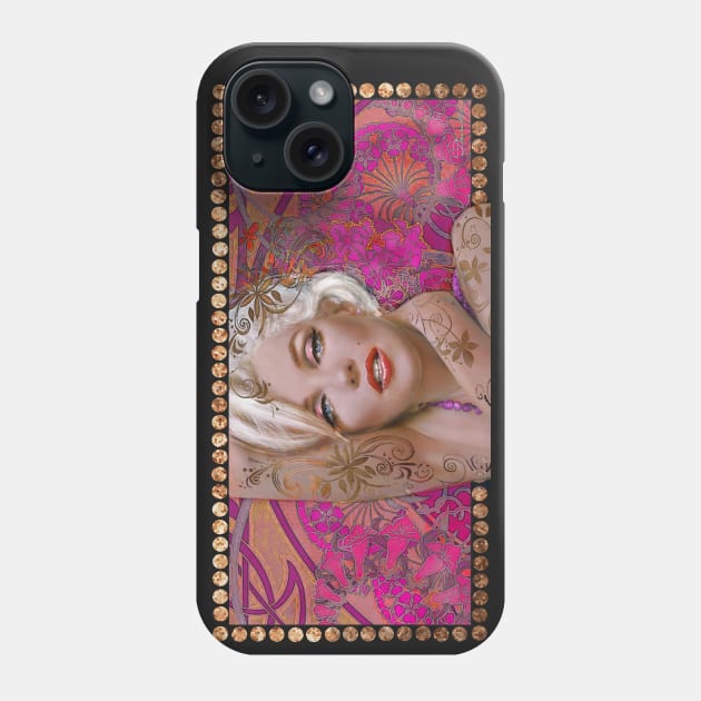 Danella Mucha Pink Phone Case by Theo Danella