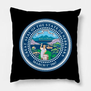 Seal of Nebraska Pillow