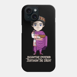 Justinian the Great: A Majestic Design Celebrating the Legacy of the Byzantine Emperor and his Achievements Phone Case