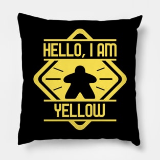 Hello I am Yellow Board Games Addict Pillow