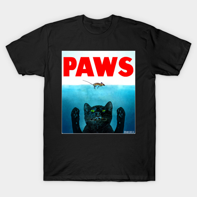 Paws (Cat Jaws) - Cat - T-Shirt | TeePublic