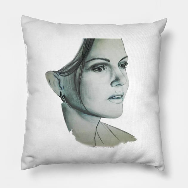 Lana Parrilla #2 Pillow by incloudines