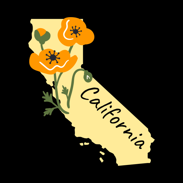 California Poppy Flower by SunburstGeo
