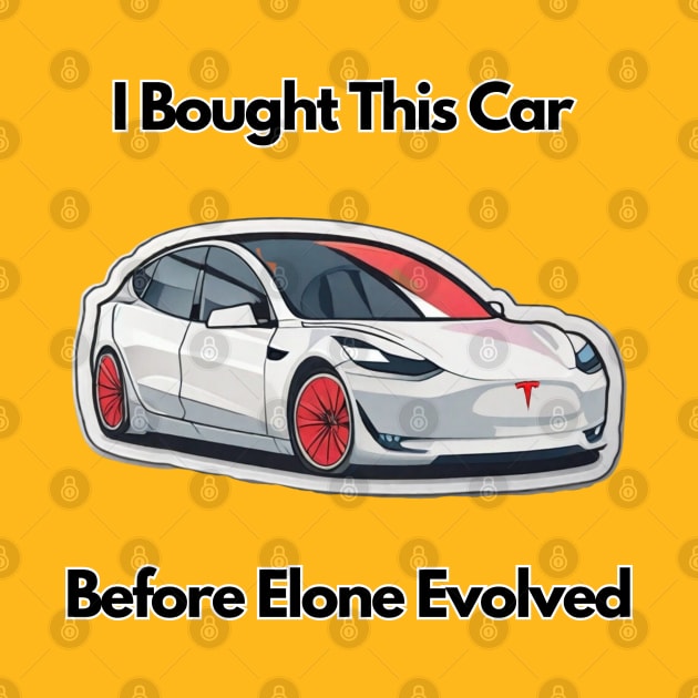 Tesla bumper i bought this car befor Elone loses his mind by Tanguarts
