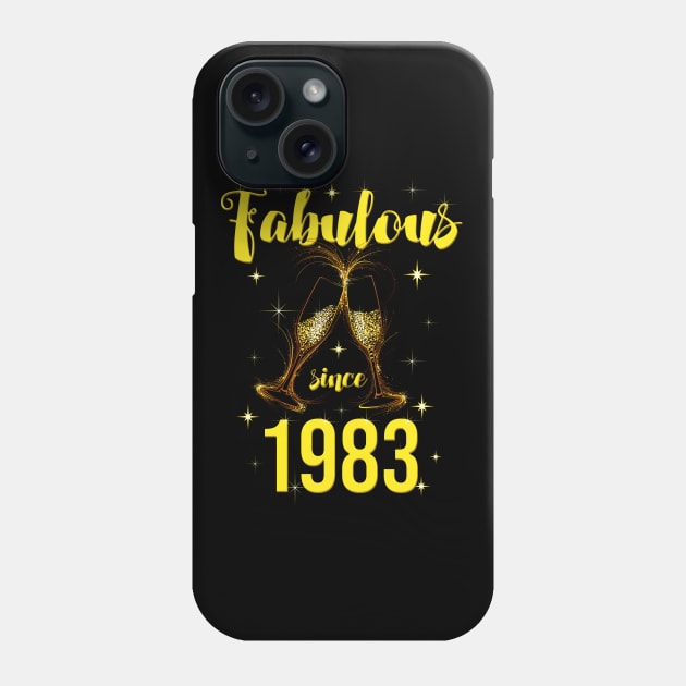 40th Birthday - Fabulous Since 1983 Phone Case by Kudostees