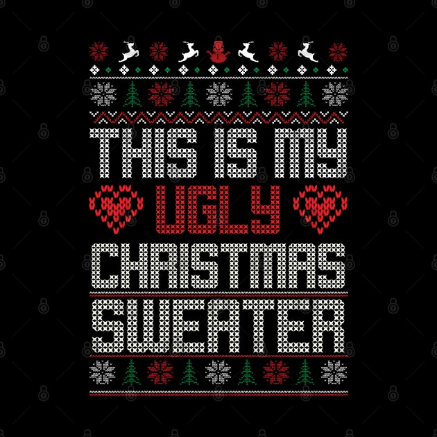This Is My Ugly Christmas Sweater Ugly Christmas Sweater by MZeeDesigns