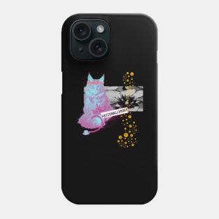 Katze Allergie Trip Vapor Techno Party Doktor Fun Phone Case