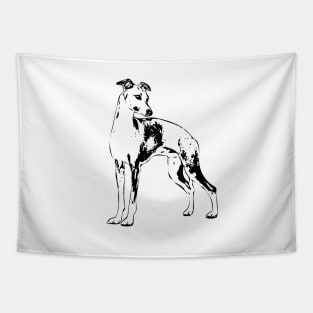 Italian Greyhound Minimalistic Art Tapestry