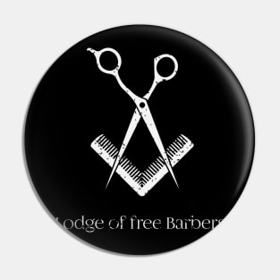 Barber's lodge white version Pin